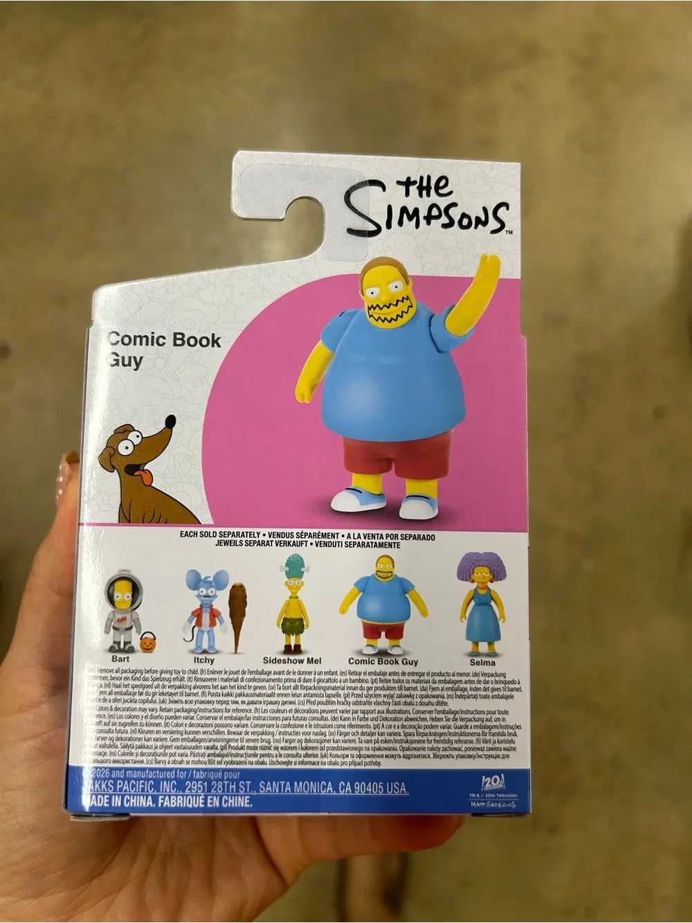 The Simpsons comic book guy Figure